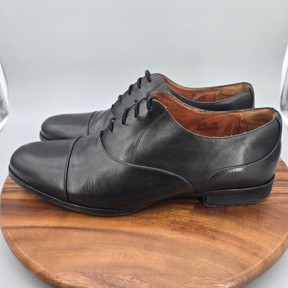 Wolf & Shepherd Oxfords Men\'s 13 Black Leather Cap Toe Lace Up Dress Shoes main image 6